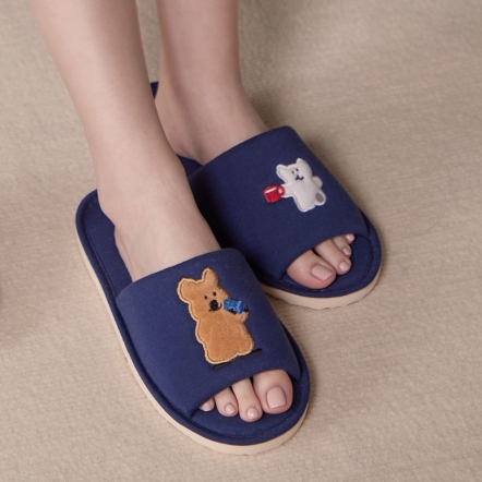 DINOTAENG | 咖啡開(kāi)口室內(nèi)拖鞋-星海藍(lán)(M/L)