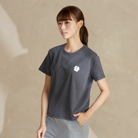 DINOTAENG | BOBO圓領(lǐng)短袖上衣-永恆灰